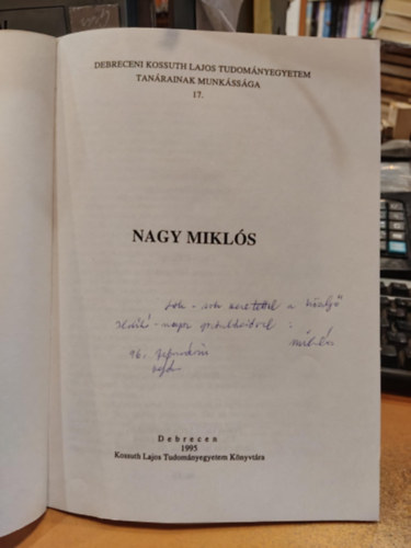 Nagy Mikls - Kemny Zsigmond (Nagy Mikls)