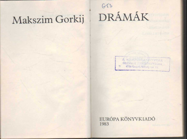 Gorkij - Drmk (Gorkij)