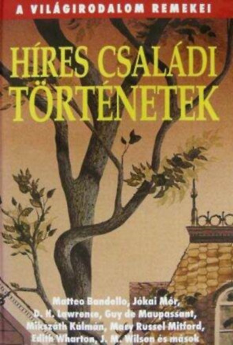 Miksz�th K�lm�n Kosztol�nyi Dezs� J�kai M�r Kaffka Margit T�th B�la Honor� de Balzac D. H. Lawrence Petelei Istv�n Matteo Bandello Navarrai Margit Iv�nyi �d�n Edith Wharton Leonyid Andre - H�res csal�di t�rt�netek - Balzac: K�t otthon, Maupassant: Egy n� vallom�sa, Szenved�lyes szerelem, B�lcsess�g, Kaffka: Fekete kar�csony