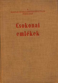 Vargha Bal�zs  (szerk) - Csokonai eml�kek