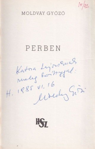 Moldvay Gy�z� - Perben- dedik�lt- versek
