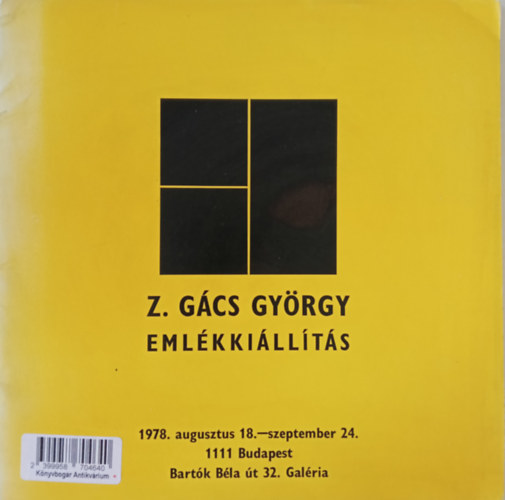 Z. Gács György emlékkiállítás