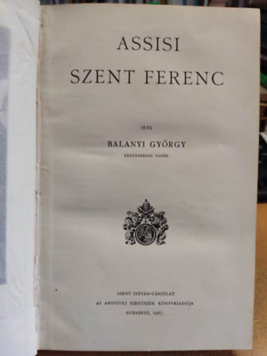Balanyi Gy�rgy - Assisi Szent Ferenc