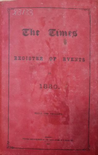 The Times register of events in 1880