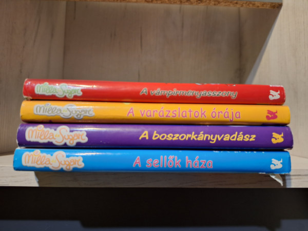 Prunella Bat - 4 db Milla és Sugar könyv: A vámpírmenyasszony + A varázslatok órája + A boszorkányvadász + A sellők háza