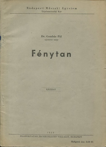 Dr. Gomb�s P�l - F�nytan - K�zirat