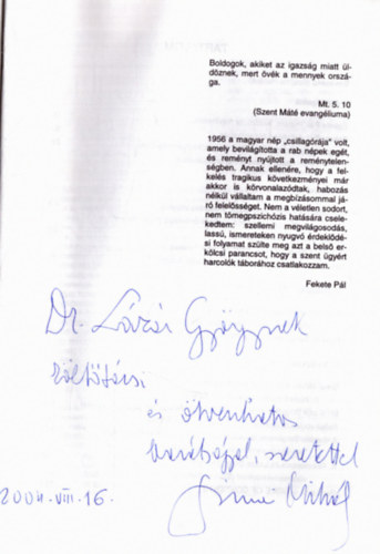 Simai Mihály, Fejér Ádám, Bognár Ferenc, Krepler Erzsébet, Szalma Natália Fekete Pál - A XX. század kataklizmái és az 1956-os forradalom (dedikált)