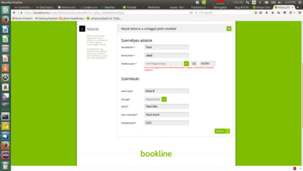 Bookline - Bookline TESZTK�NYV 008