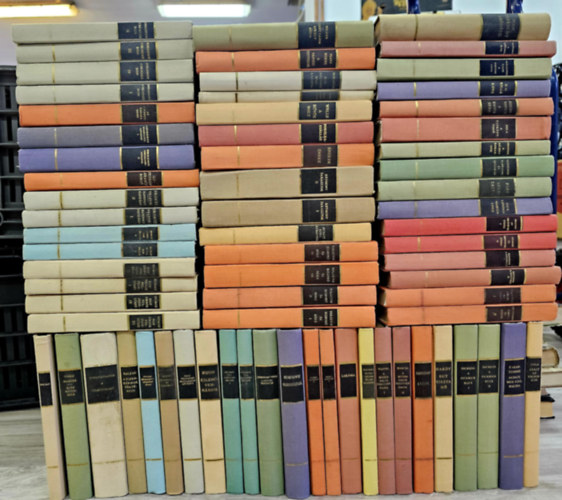 Franz Werfel, Alberto Moravia, H. G. Wells, Lev Tolsztoj, Wladyslaw Reymont, Mihail Solohov, Charlotte Brontë, Ilf-Petrov, Alexandre Dumas, Victor Hugo, Fjodor Mihajlovics Dosztojevs Thornton Wilder - 50db regény, 70 kötetben a Világirodalom remekei sorozatból, KÖNYVMENTŐ AJÁNLAT