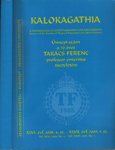 Bognr Jzsef  (Szerk.) - Kalokagathia XLVI. vfolyam 4. szm - XLVII. vfolyam 1. szm