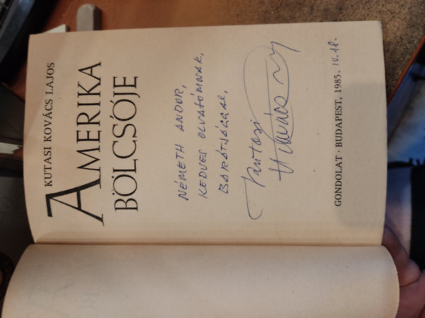 Kutasi Kov�cs Lajos - Amerika b�lcs�je