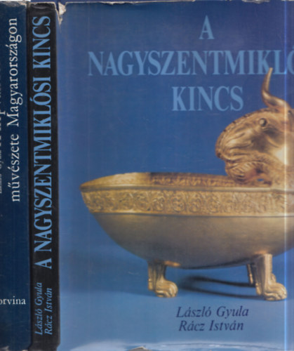 Rácz István László Gyula - 2 db. művészettörténeti album: A népvándorláskor művészete Magyarországon + A nagyszentmiklósi kincs