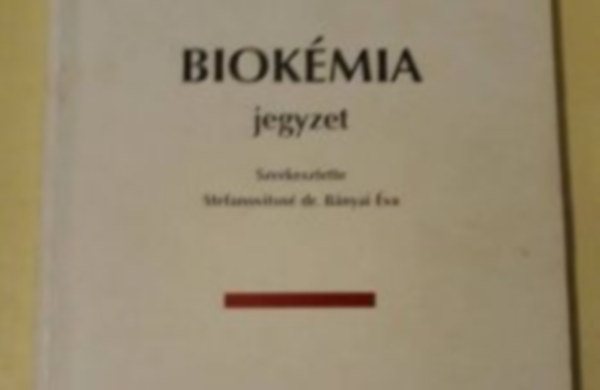 Stefanovitsn Dr. Bnyai va - Biokmia jegyzet