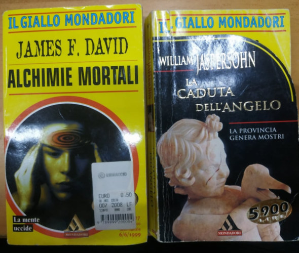 William Jaspersohn James F. David - Il Giallo Mondadori: Alchimie Mortali + La Caduta dell'Angelo (2 ktet)