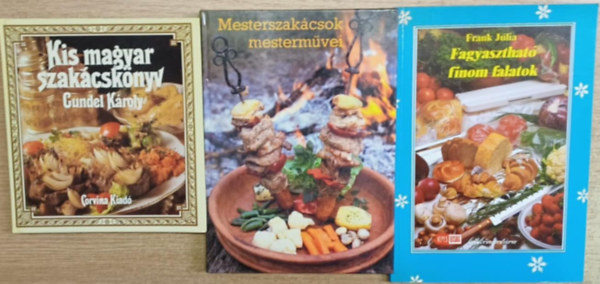 Berek Jnos , Frank Jlia Gundel Kroly (szerk.) - 3 db szakcsknyv: Kis magyar szakcsknyv - mesterszakcsok mestermvei - Fagyaszthat finom falatok