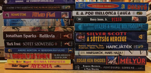 20 db Sci-Fi, Fantasy reg�ny, vegyes, c�mek a term�klapon