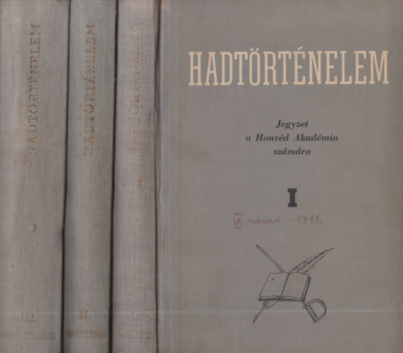 Hadt�rt�nelem (Jegyzet a Honv�d Akad�mia sz�m�ra) I-III.