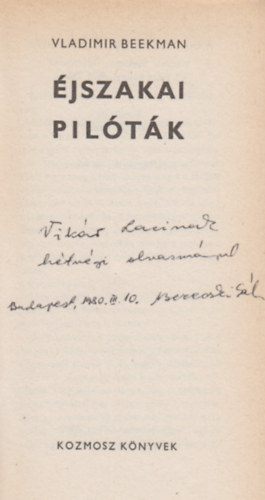 V. Beekman - �jszakai pil�t�k