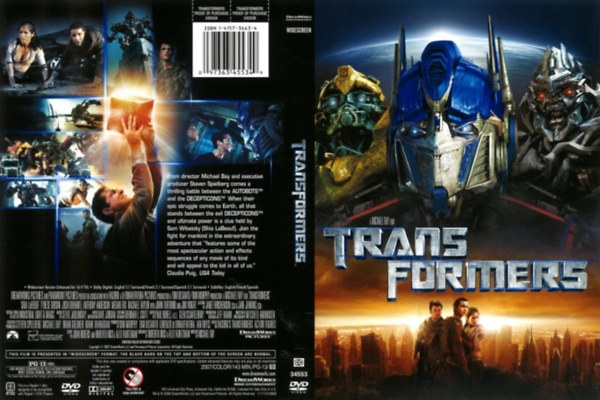 DreamWorks Michael Bay - Transformers - idegen nyelv� kiad�s (DVD)