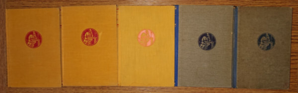 Kosztol�nyi Dezs� - 5 k�tet a Kosztol�nyi h�trahagyott m�vei c�m� Nyugat sorozatb�l: L�ngelm�k, Er�s v�runk a nyelv, Lenni, vagy nem lenni, �kom-b�kom, Felebar�taim