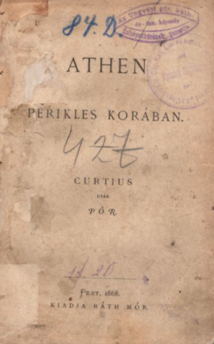 Pr - Curtius - Athen Perikles korban