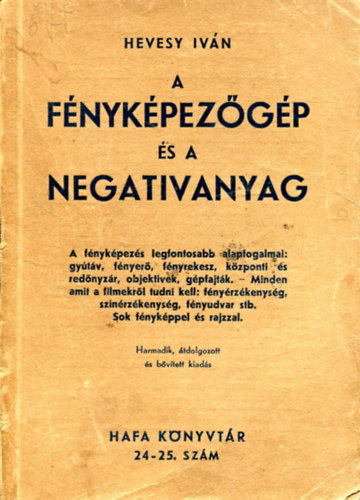 Hevesy Iv�n - A f�nyk�pez�g�p �s a negativanyag