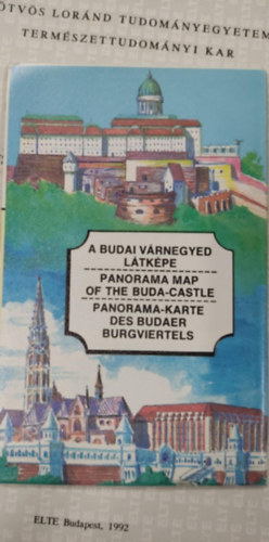 Budai várnegyed látképe - Panorama map of the Buda Castle - Panorama-karte des Budaer Burgviertels