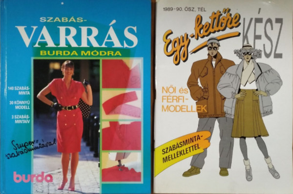 Szabs-varrs Burda mdra + Egy-Kettre Ksz (1989-1990. sz-tl) (2 ktet)