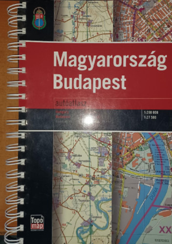 Magyarorsz�g Budapest aut�atlasz 1:200 000