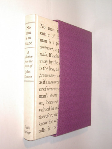 No Man Is An Island A Selection From John Donne Folio Society 1997