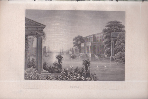 Ostia (Olaszorszg, Eurpa) (16x23,5 cm mret eredeti aclmetszet, 1856-bl)