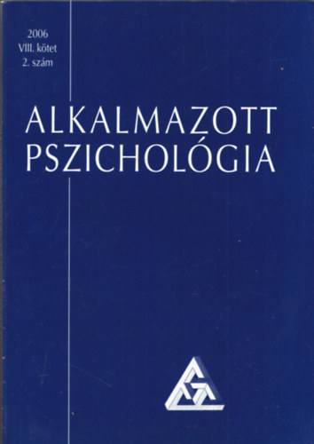 Dr. Balogh Lszl - Alkalmazott pszicholgia (2006 VIII. ktet, 2. szm)
