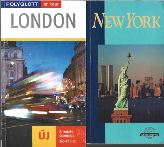 2 db knyv, Josephine Grever: Polyglott on tour - London, David Wickers - Charlotte Atkins: Cartographia - New York