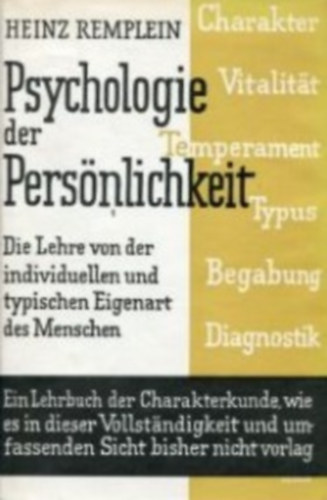 Heinz Remplein - Psychologie der Pers�nlichkeit