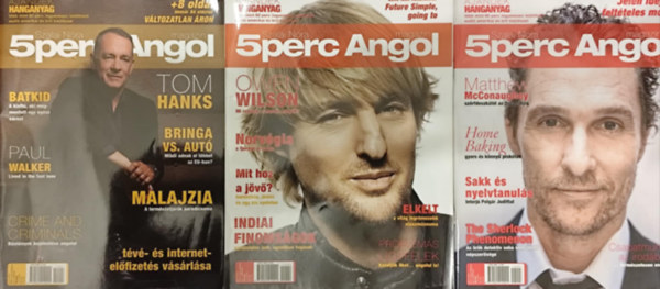 3 db 5 perc Angol Magazin - 2014. janur-mrcius