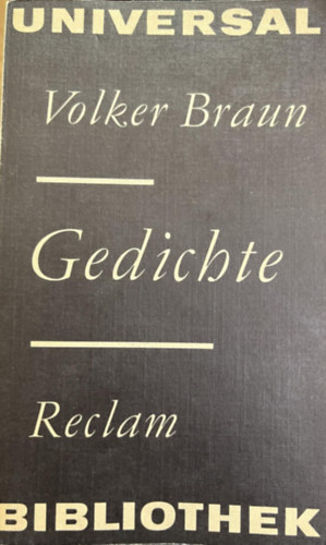 Volker Braun - Gedichte