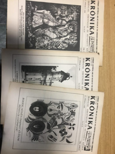 3 db. Kr�nika - Irodalmi, t�rt�nelmi �s m�v�szeti szemle - 12. �vfolyam 1. sz�m, 3. sz�m, 4. sz�m