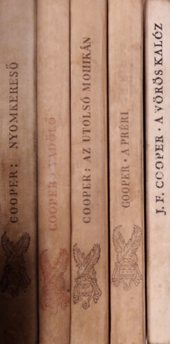 J. F Cooper - 5 db Cooper reg�ny