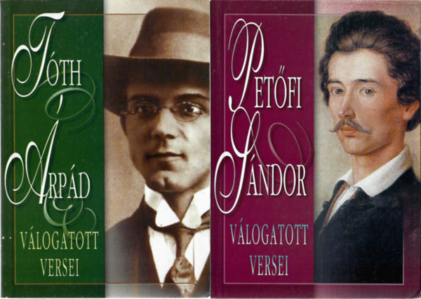 2 db k�nyv, T�th �rp�d v�logatott versei, Pet�fi S�ndor v�logatott versei