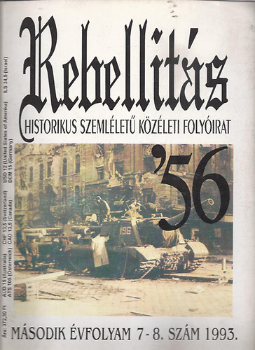 Rebellitás/Historikus szemléletű közéleti folyóirat 1993. 7-8.