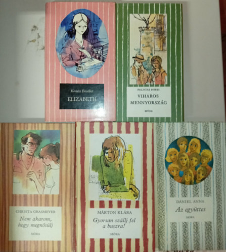 Palotai Boris, Christa Grasmeyer, Márton Klára, Dániel Anna Kertész Erzsébet - (5db) Csíkos Könyvek ifjúsági könyvcsomag a 12-16. éves korosztály számára: Elizabeth / Viharos mennyország / Nem akarom, hogy megnősülj / Gyorsan szállj fel a buszra / Az együttes