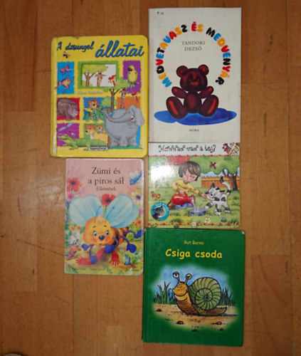Rot Barna Tandori Dezs� - 5 kedves k�nyv kisgyerekeknek: Csiga a csoda, Honnan van a tej?, Medvetavasz �s medveny�r, A dzsungel �llatai, Z�mi �s a piros s�l,