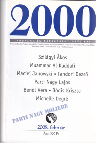 2000 Irodalmi �s T�rsadalmi Havi Lap - 2008. Febru�r