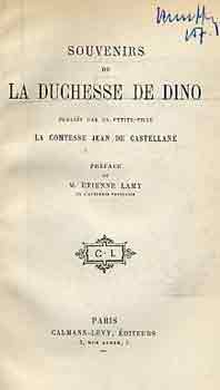 Souvenirs de la duchesse de Dino