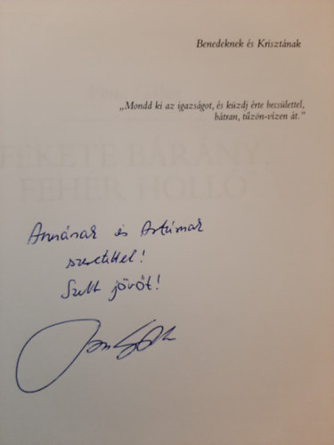 Vona Gbor - Fekete  brny, fehr holl