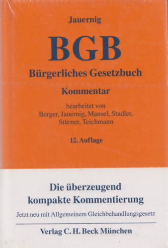 Jauernig - B�rgerliches Gesetzbuch - BGB