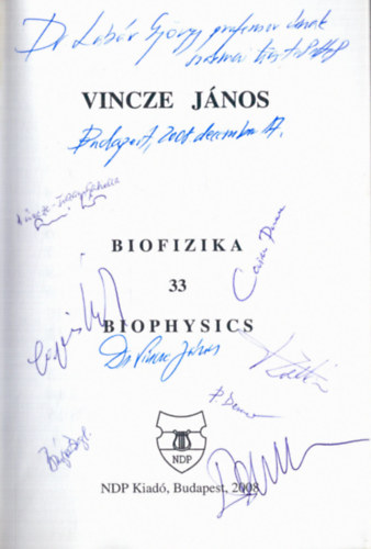 Vincze J�nos - Biofizika - Biophysics 33.