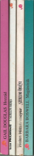 Gail Douglas-Lisa McConnell-Helen Mittermeyer-Barbara Boswell - 4 db romantikus regény, Hozzád, A szerelem folyója, Szerelmi örvény, Magánórák (Vörös Rózsa)
