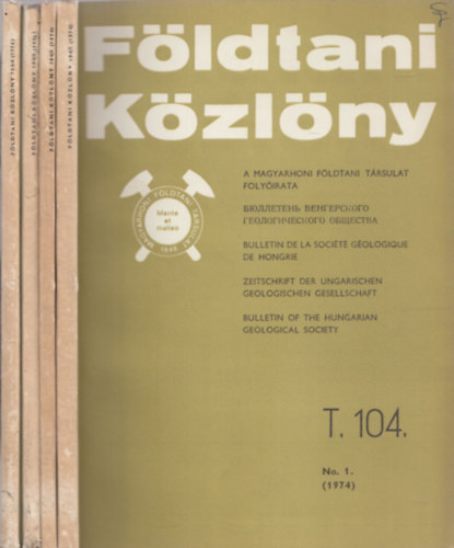 Dank Viktor dr. - Földtani közlöny 1974/1-4. füzet (teljes évfolyam)