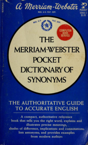Pocket Books - The Merriam-Webster pocket dictionary of Synonyms